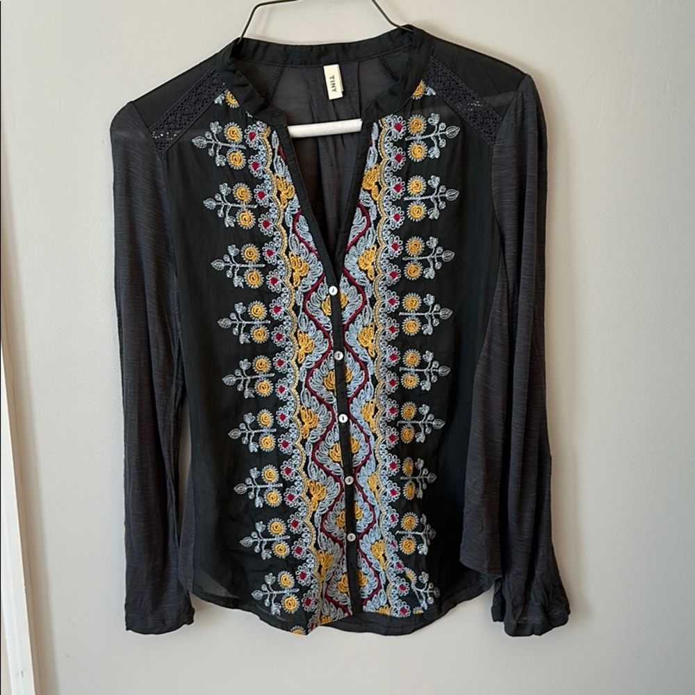 Embroidered top